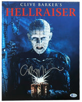 Clive Barker Signed Autograph HELLRAISER 11x14 Photo Pinhead Horror Beckett COA