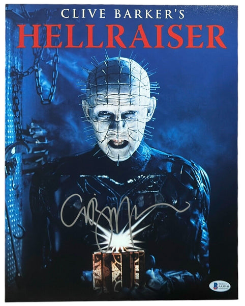 Clive Barker Signed Autograph HELLRAISER 11x14 Photo Pinhead Horror Beckett COA