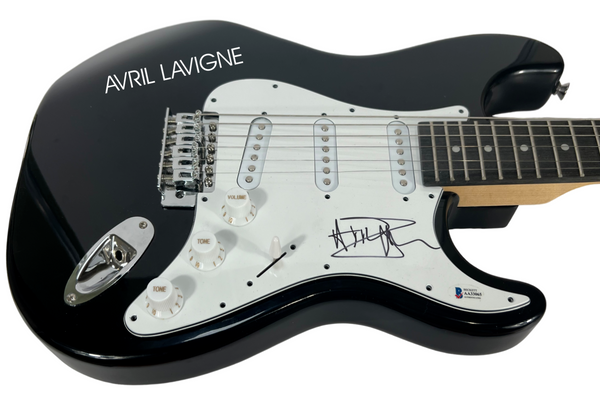 Avril Lavigne Signed Autograph Electric Guitar Under My Skin Let Go Beckett COA