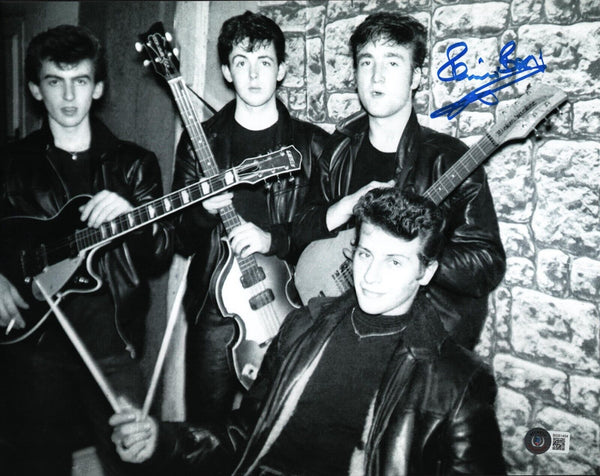 Pete Best The Beatles Signed 11x14 Photo Drummer Fifth Beatle Autograph BAS COA