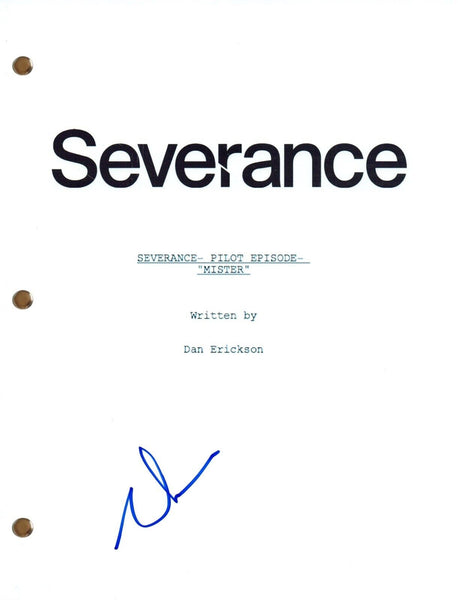 Adam Scott SEVERANCE Signed Autograph Pilot Episode Script Full Screenplay COA