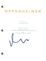 Matt Damon OPPENHEIMER Signed Autograph Movie Script Full Screenplay COA