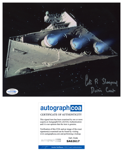 COLIN SKEAPING Signed STAR WARS Autograph 8x10 Photo Devin Cant A New Hope ACOA