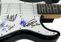 THE 1975 Signed Electric Guitar Complete Band Matty Healy x4 Autograph ACOA COA