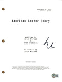 EVAN PETERS Signed AMERICAN HORROR STORY Autographed Pilot Script Screenplay BAS