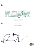 Willem Dafoe Signed Autograph Platoon Movie Script Full Screenplay Beckett COA