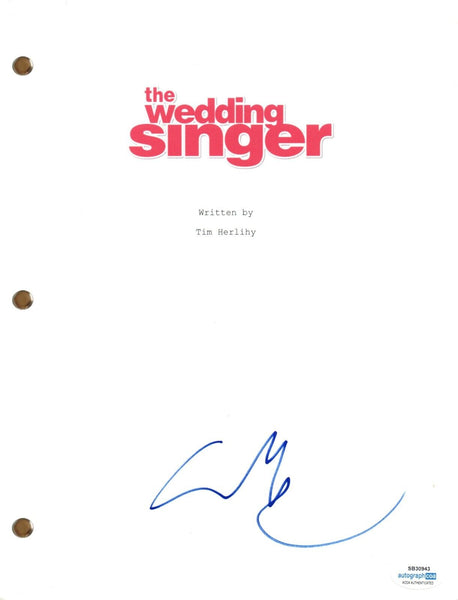 Adam Sandler Signed Autograph The Wedding Singer Movie Script Screenplay ACOA