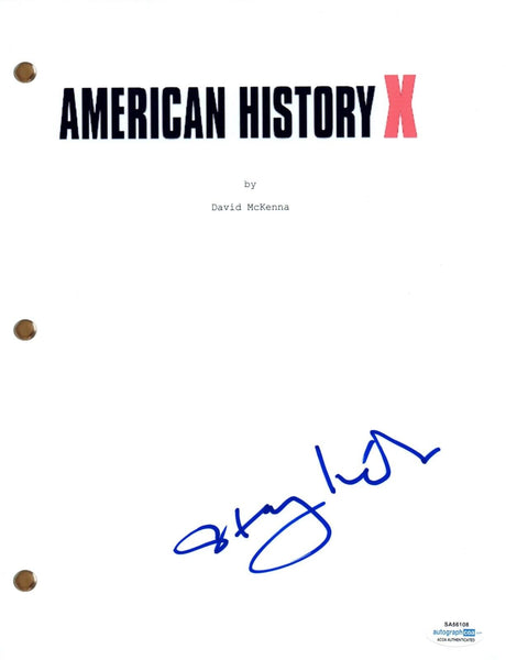 Stacy Keach AMERICAN HISTORY X Signed Autograph Movie Script Screenplay ACOA COA