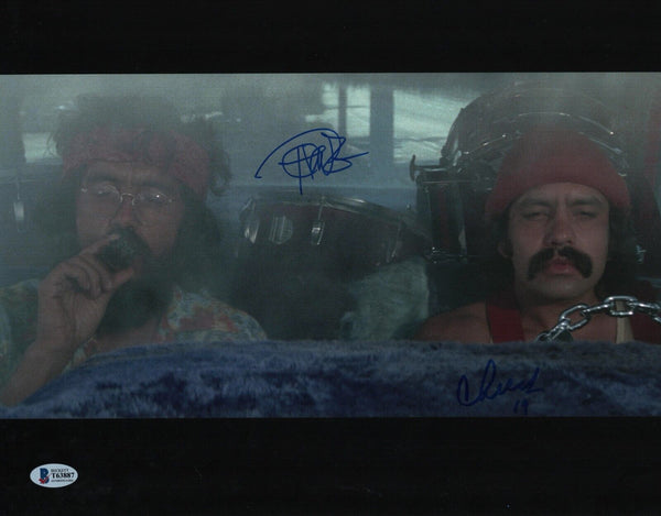 Cheech Marin & Tommy Chong Signed 11x14 Photo Up In Smoke Autograph Beckett COA