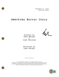 EVAN PETERS Signed AMERICAN HORROR STORY Autographed Pilot Script Screenplay BAS