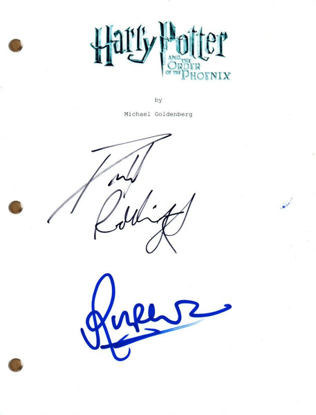 Daniel Radcliffe Rupert Grint Signed HARRY POTTER Phoenix Full Movie Script COA