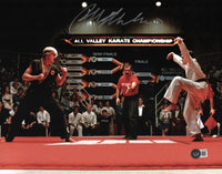 Ralph Macchio The Karate Kid Signed 11x14 Photo Crane Kick Autograph Beckett COA