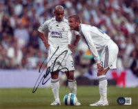 Roberto Carlos Signed 8x10 Photo BRAZIL Soccer Real Madrid Autograph Beckett COA