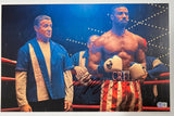 Michael B. Jordan Signed CREED Movie 12x18 Photo Poster Rocky Autograph BAS COA