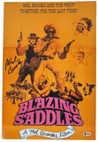 Mel Brooks Signed Autograph Blazing Saddles 12x18 Movie Poster Photo Beckett COA