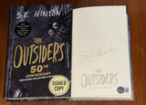 S.E. HINTON Signed THE OUTSIDERS 50TH ANNIVERSARY EXCLUSIVE FAUX LEATHER BAS COA