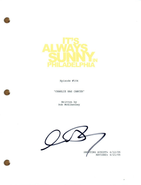 Charlie Day Signed It's Always Sunny in Philadelphia #104 Script Screenplay COA