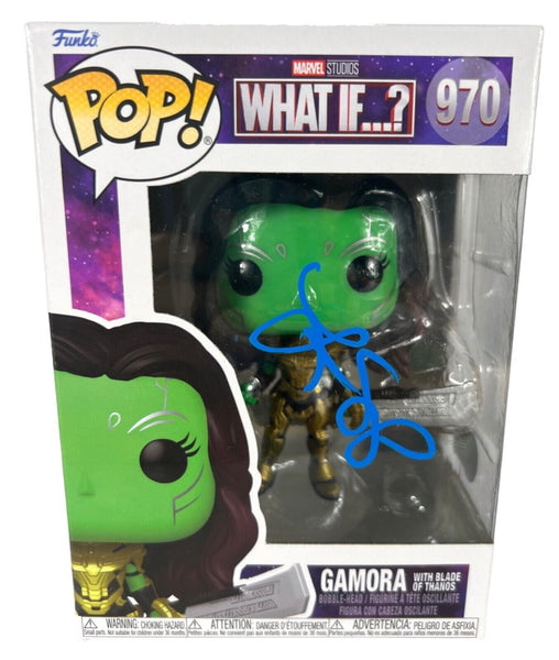 Zoe Saldana Signed Guardians of The Galaxy Gamora Funko Pop Marvel Autograph BAS