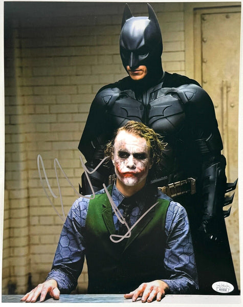 Christian Bale Signed Autograph The Dark Knight Batman 11x14 Photo JSA COA