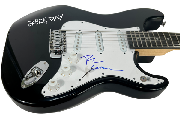 Tre Cool Green Day Signed Autograph Electric Guitar Band Drummer Beckett COA