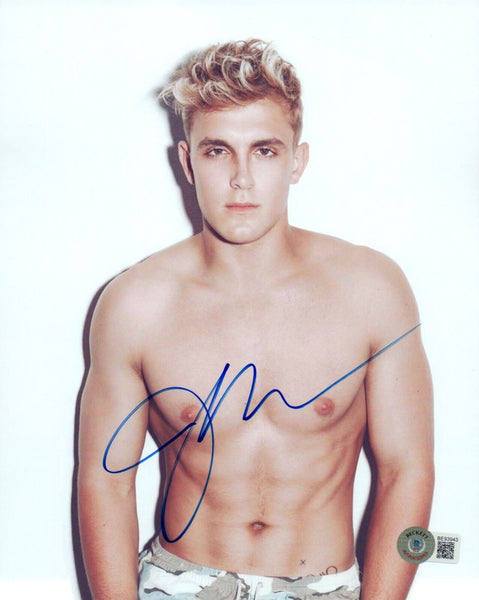 Jake Paul Signed Autograph 8x10 Photo Boxer Boxing Problem Child Beckett COA