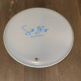 Ginger Baker Signed Autograph Drumhead 14” Cream Blind Faith Drummer BAS COA
