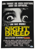 Clive Barker Signed NIGHTBREED 11x17 Movie Poster Photo Autograph Beckett COA