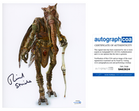 RICHARD STRIDE Signed STAR WARS Autograph 8x10 Photo Poggle the Lesser ACOA COA