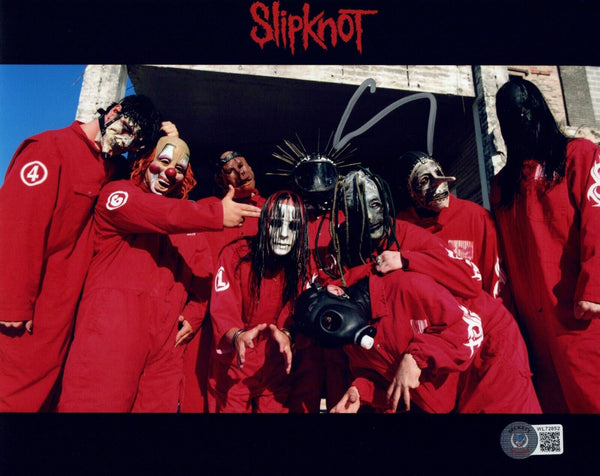 Corey Taylor Signed Autograph SLIPKNOT 8x10 Photo IOWA Proof Beckett Witness COA