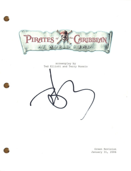 Johnny Depp Signed Autograph Pirates of the Caribbean Script Full Screenplay COA