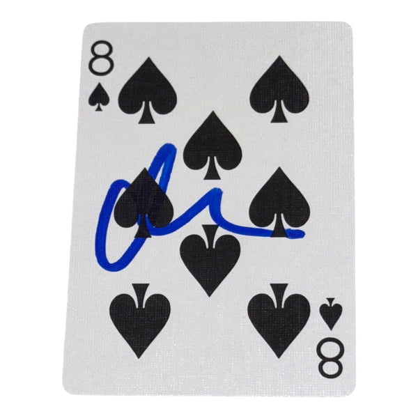 Matt Damon Signed Autograph Playing Card Rounders Movie 8 of Spades COA