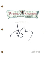 Johnny Depp Signed Autograph Pirates of the Caribbean Full Movie Script COA