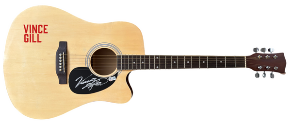 Vince Gill Signed Autograph Full Size Acoustic Guitar The Eagles Beckett COA