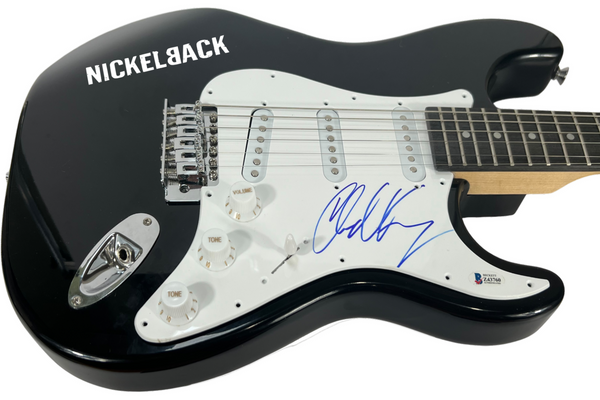 Chad Kroeger NICKELBACK Signed Autograph Electric Guitar Lead Singer Beckett COA