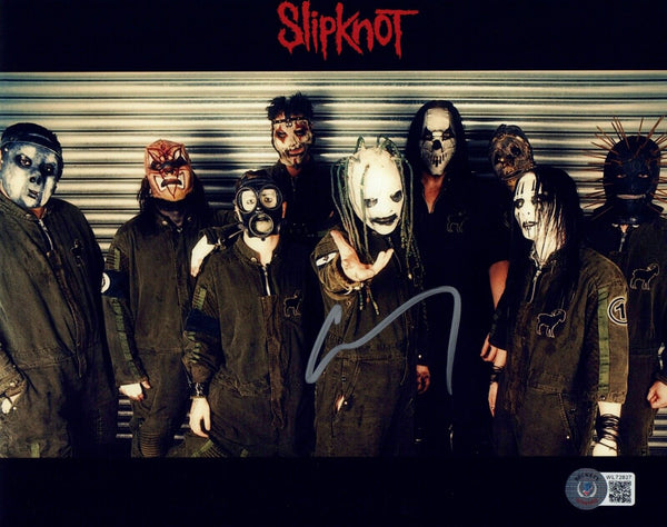 Corey Taylor Signed Autograph SLIPKNOT 8x10 Photo IOWA Proof Beckett Witness COA