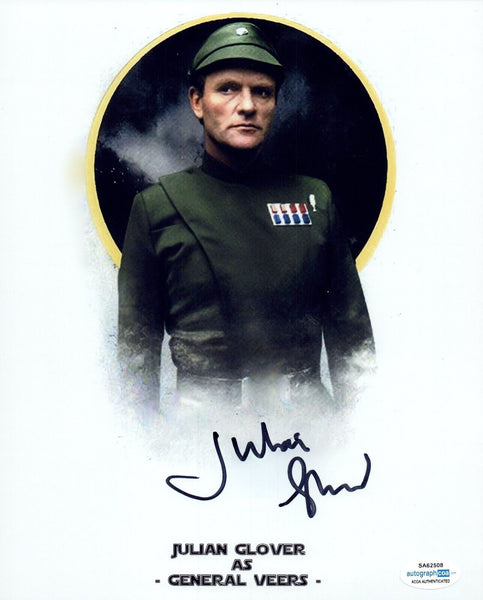 Julian Glover Signed 8x10 Photo Star Wars The Empire Strikes Back Autograph ACOA