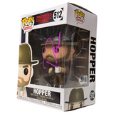 David Harbour Signed Hopper Funko Pop #512 Stranger Things Autograph Beckett COA
