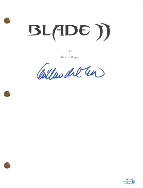Guillermo Del Toro BLADE II Signed Autograph Movie Script Screenplay ACOA COA