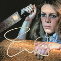 Jamie Lee Curtis Halloween Signed Autograph 11x14 Photo Laurie Strode BAS COA