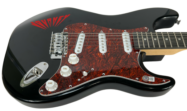 Jonathan Cain JOURNEY Band  Signed Autograph Electric Guitar Beckett COA