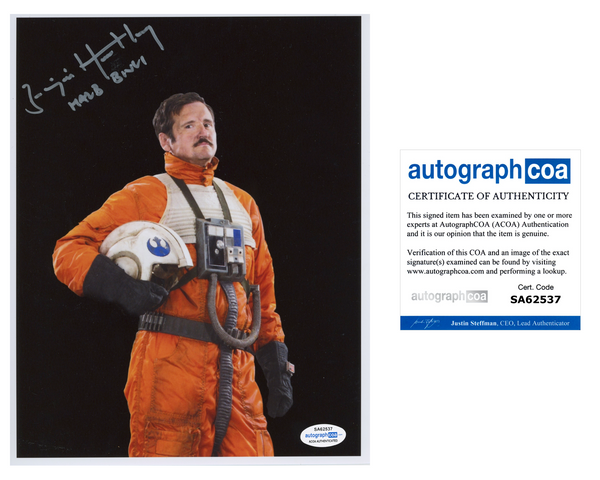 BENJAMIN HARTLEY Signed ROGUE ONE A STAR WARS STORY Autograph 8x10 Photo ACOA