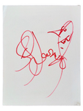 Stefan Lessard Dave Matthews Band Signed Autograph Original Art Sketch 11x14 COA