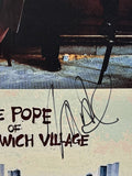 Mickey Rourke Eric Roberts Signed The Pope of Greenwich Village 12x18 Poster BAS