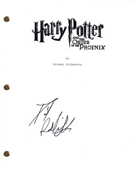 Daniel Radcliffe Signed Autograph HARRY POTTER Order of The Phoenix Script COA