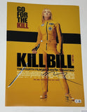 Quentin Tarantino Signed Autograph Kill Bill 12x18 Movie Poster Photo BAS COA