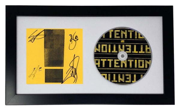 SHINEDOWN Signed Autographed ATTENTION ATTENTION CD Framed Full Band ACOA COA