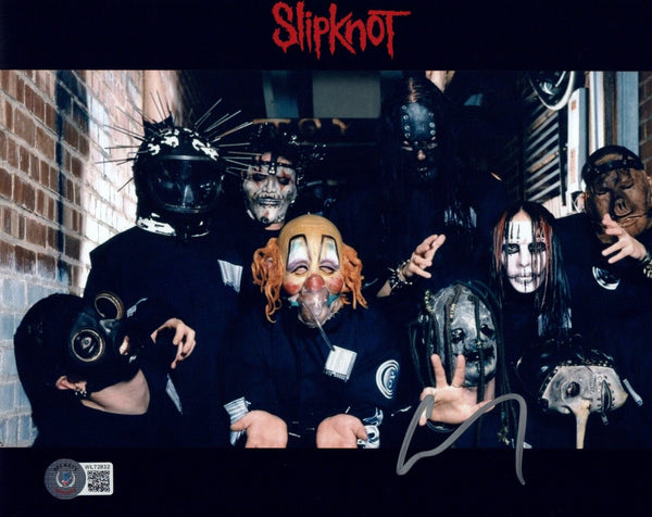 Corey Taylor Signed Autograph SLIPKNOT 8x10 Photo IOWA Proof Beckett Witness COA