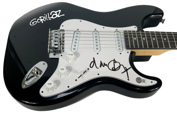 Damon Albarn GORILLAZ Signed Electric Guitar Autograph Singer Blur Beckett COA