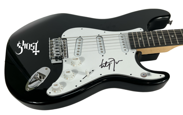 GHOST Tobias Forge Signed Autograph Electric Guitar Papa Emeritus Band Beckett