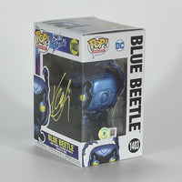 Xolo Mariduena Signed Funko Pop Blue Beetle #1403 Autograph Beckett COA